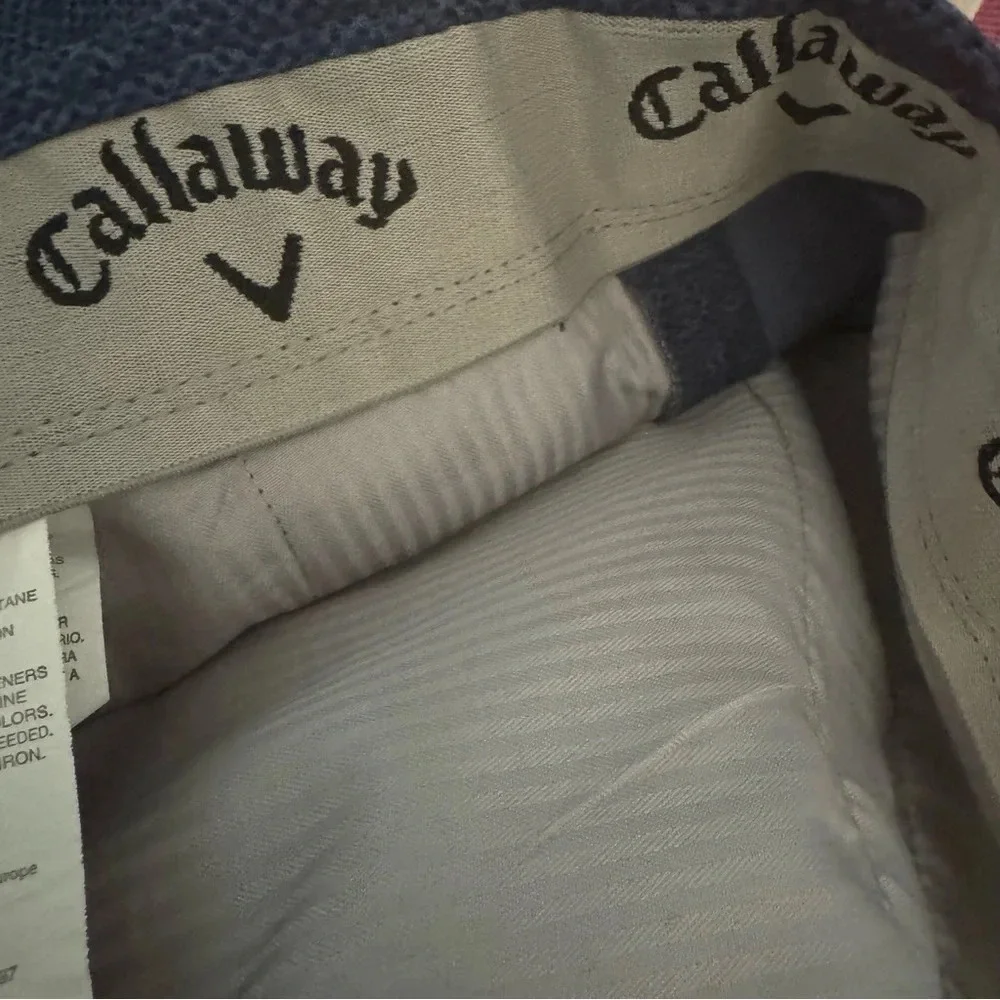 Callaway Men's Stretch Performance Golf Short in Galaxy Blue 9.5” Inseam Size 38